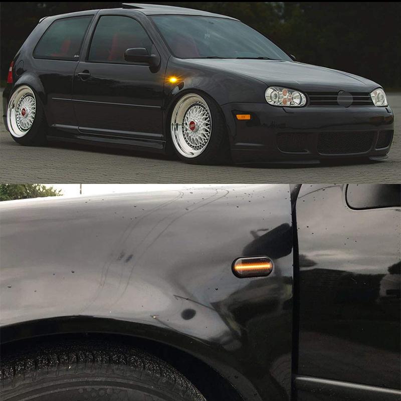 2PCS Led Dynamic Side Marker Turn Signal Light Sequential Blinker Light For VW Golf 3 4 MK3 MK4 Passat 3BG Polo 6N 9N Bora VentoTurn Signal 2