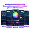 10/14/18 in 1 Led Car Ambient Lights Bluetooth App Control Acrylic Fiber Optic Strip RGB 64 Color Atmosphere Decorative Lamp 12V