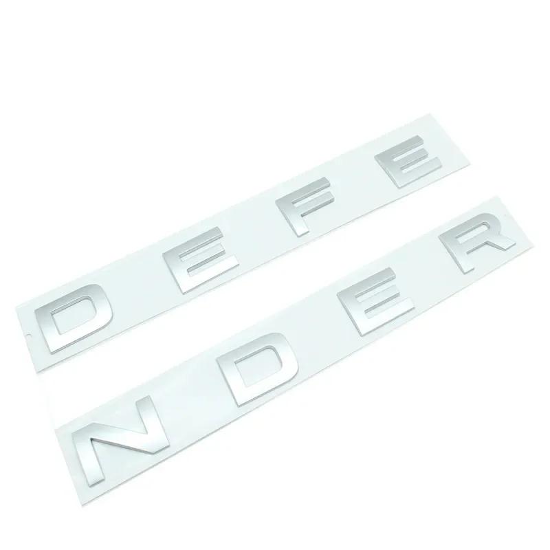 DEFENDER Letters Sticker  Decal Car Trunk Badge Front Hood Bonnet Emblem For Defender Auto Accessories