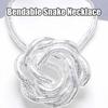 Alloy Bendable Snake Necklace Costume Jewelry Twistable Flexible Choker Punk Jewelry Accessories Bracelet Snake Necklace