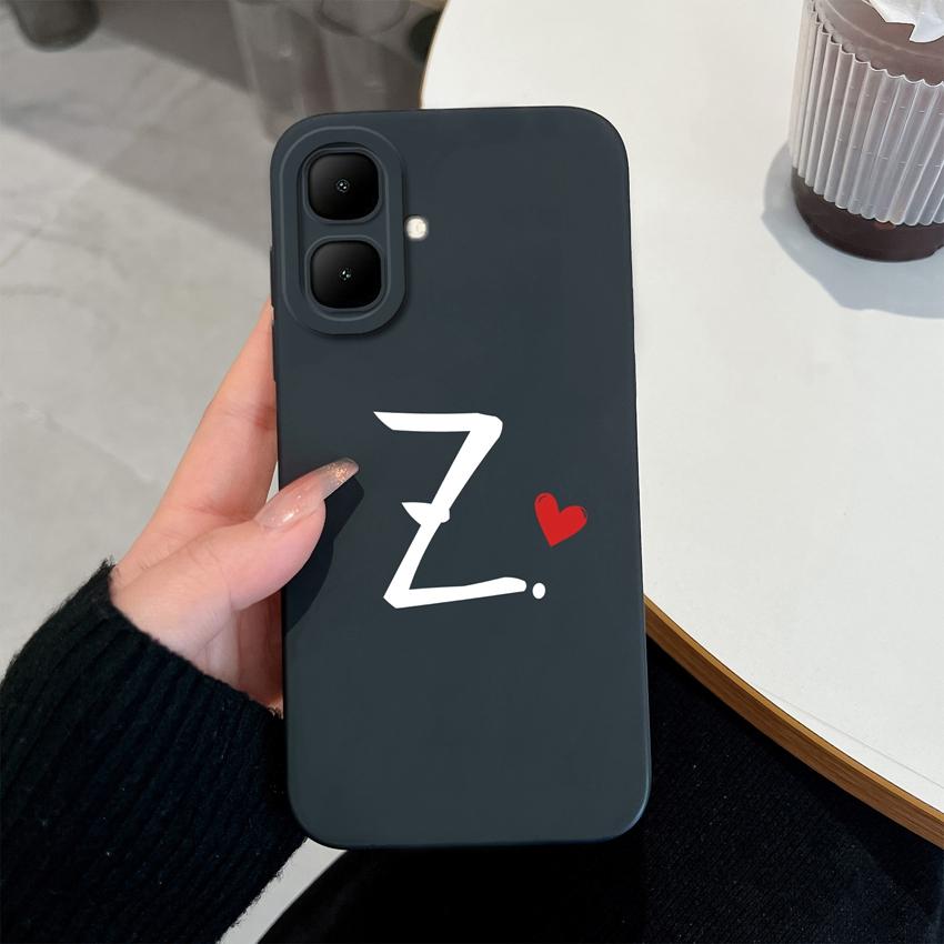 For Infinix Smart 10 9 8 7 GT 30 Pro Fashionable Lucky 26 Letters Phone Case Soft Matte Silicone High Quality Anti Drop Shell For Infinix Bumper Cover
