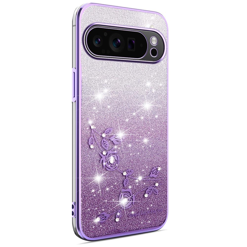 KADEM For Google Pixel 10 Pro XL Case Flower TPU Flexible Gradient Phone Cover