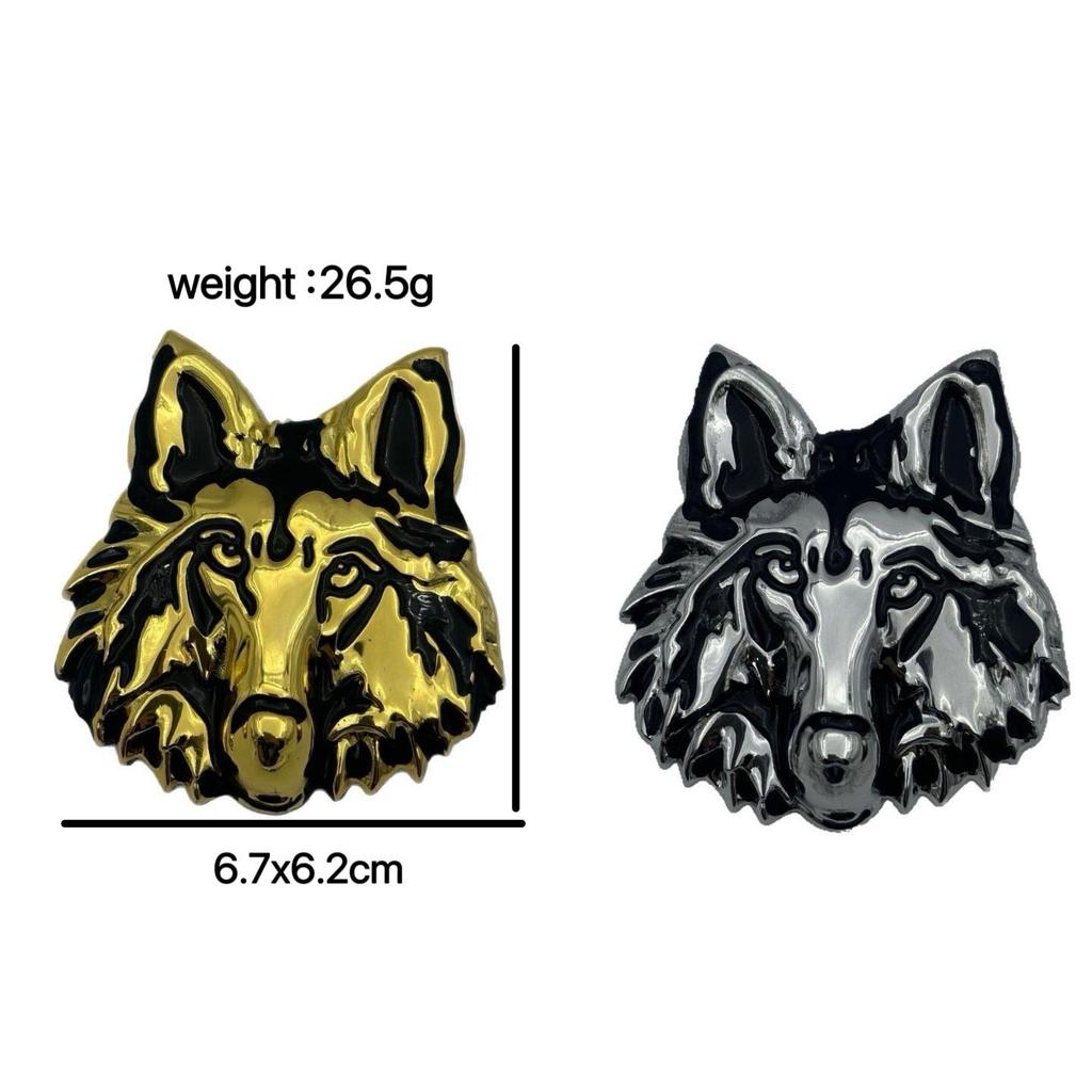 Haval Big Dog 3D Metal Emblem - Creative Decorative Car Sticker with Dog Head Design