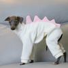 Haustierkleidung Hund Kleiner Greyhound Herbst Winter Polar Warm Rollkragenmantel Entzückendes Dinosaurierkostüm für Kleine Mittlere Große Hunde