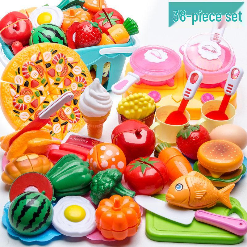 Children's Pretend Play Dollhouse Kitchen Set for Boys & Girls - Kindergarten Play Area Arrangement