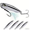 Lure Iron Plate10-80GMetal sinking long-throw lure with feathers, treble hook, and sequins for quick casting, suitable for catch