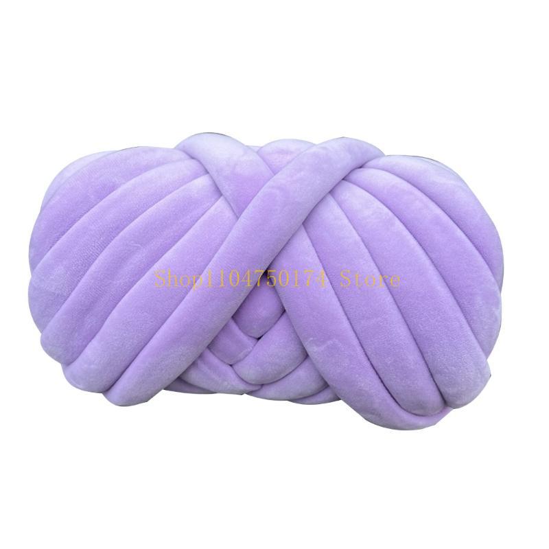Chunky Tube Yarn for Knitting Soft and Plush Crystal Braid Cotton Thread top sale