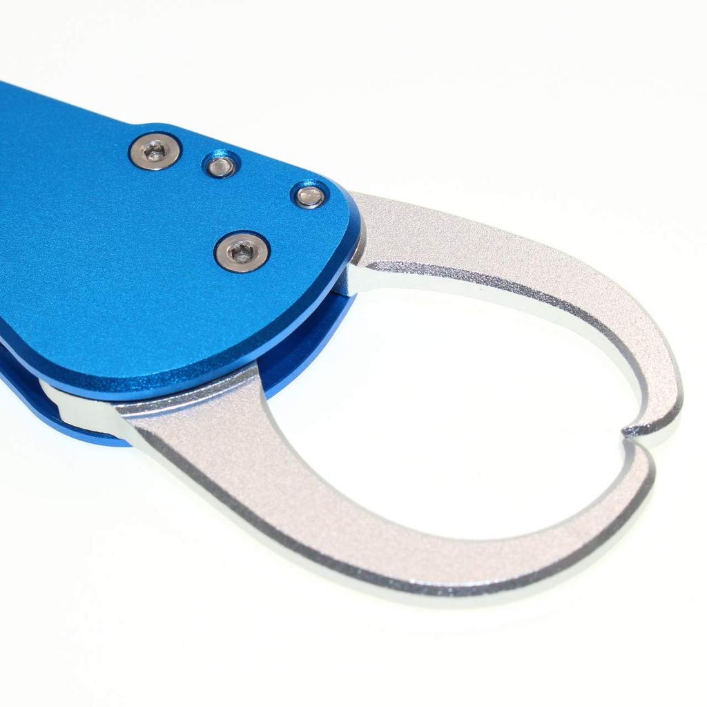 1091 Fish Lightweight Aluminum Fish Long Reach Gun Grip (Iregui) Grip, Grip, (Blue (Resin Trigger))