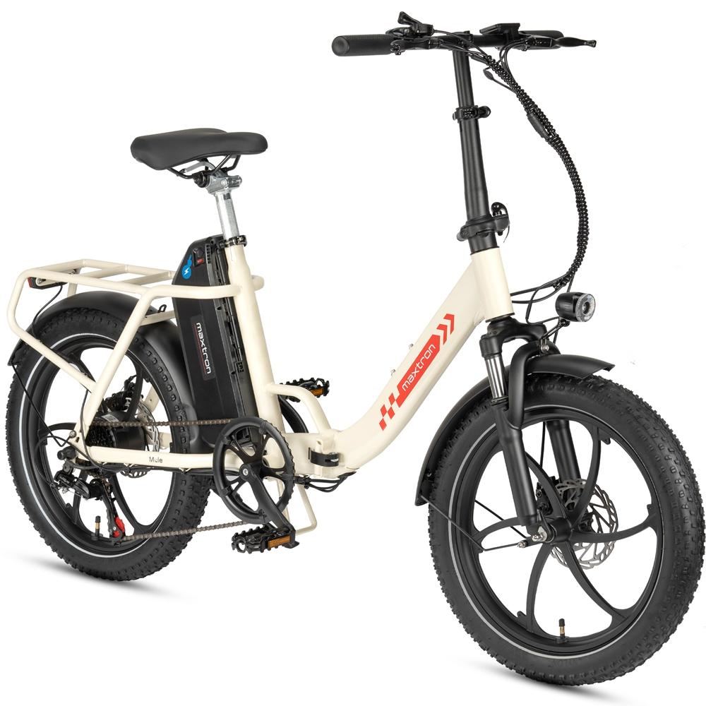 Rower Elektryczny Maxtron Mule 250W Opona 20" Miejski Składany Rower Elektryczny Silnik 48V 20AH Podwójne Hamulce Tarczowe 7 Biegów Wyświetlacz LCD Maksymalne Obciążenie 120Kg