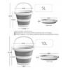Foldable Water Bucket Essential For Fishing Camping Travel Collapsible Pail With Handle For Easy Storage Outdoor Use