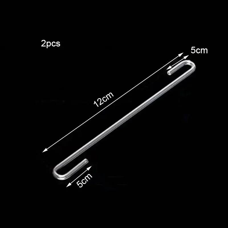 2pcs/lot 4mm Acrylic Aquarium Connector Straight U Shape Tube Elbow Fish Tank Air Pump Air Tube Filter Connecting Accessories