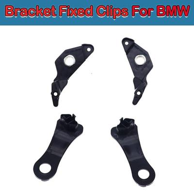 4 Stück für BMW 5 Series E60 E61 Frontscheinwerfer Scheinwerfer Reparatursätze Halterung Feste Clips Dekor Schwarz Ersatz Autozubehör