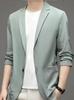 Men's High-End Ultra-Thin Ice Silk Sun Protection Jacket - Single-Breasted Casual Summer Suit