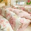 Bedding Four-piece Set, Cotton Pure Cotton Floral Quilt Cover, Bed Sheet Dormitory Three-piece Set