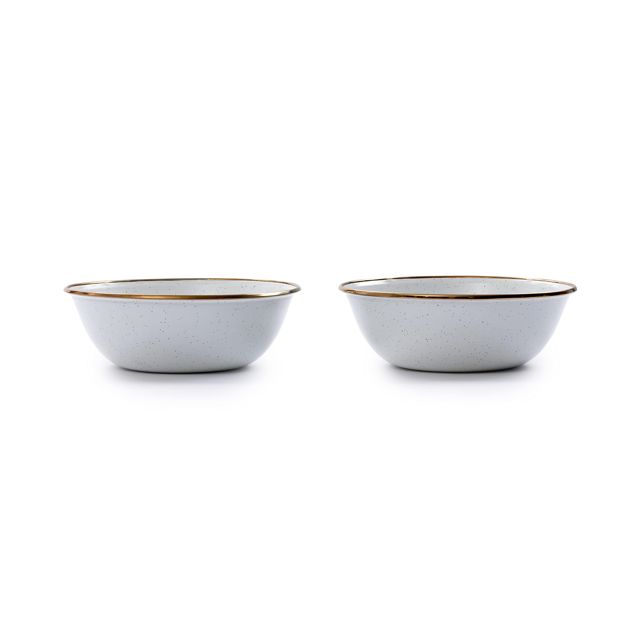 

BAREBONES Enamel Bowl Set of 2 білий