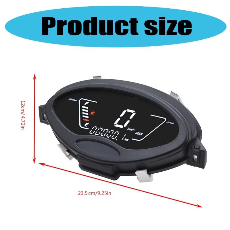 Full LCD Meter Motorbike Instrument Cluster Dashboard Panel For Charisma 125 X & D WAVE125 Wave125S Accurate Measurement