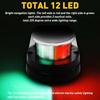 Super Bright Navigation Light Red-Green LED Light Chrome Housing For Boat Marine