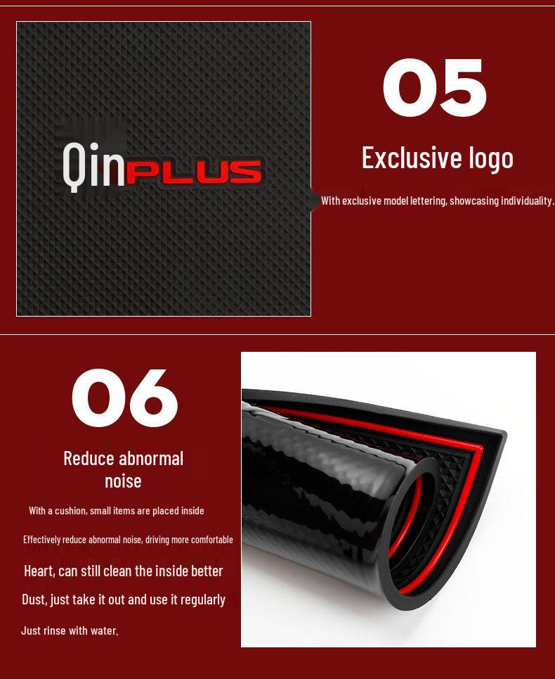 BYD Qin Plus Door Slot Cup Holder Pads: Modified Car Interior Decor