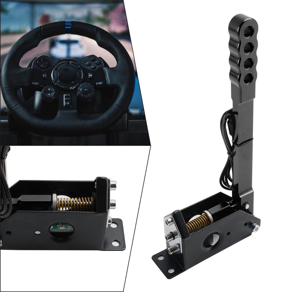 14Bit PC USB Sim Racing Handbrake For Asseto for G25/G27/G29/T300/T500 Black/Gold/Silver