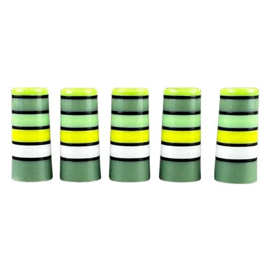 Golf Iron Ferrules Colorful Multi-Ring Golfing Club Ferrules Sleeve for 0.355Inch Taper Tip Iron Wedge