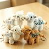 Cute Plush Camel Keychain Soft Plush Animal Camel Keychain  Purse Accessories