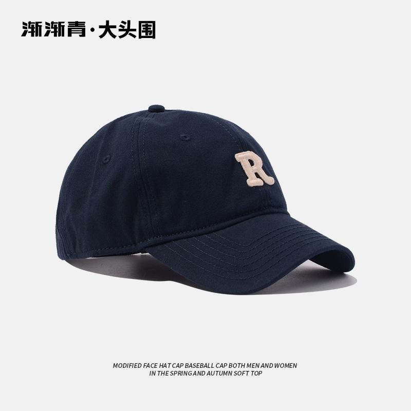 Big Head Circumference R Brown baseball cap for women in summer, extra large and wide, versatile brown hat for men, deepened cap