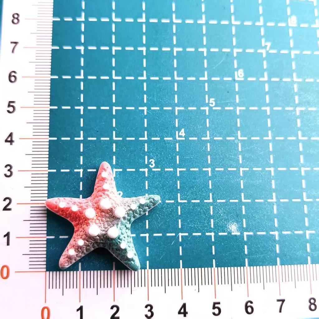 Gradient Rainbow Starfish Resin Phone Case & DIY Jewelry Hair Accessories