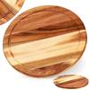 Deska Kuchenna Do Krojenia Serwowania Drewniana Okrągła Akacja 30 Cm