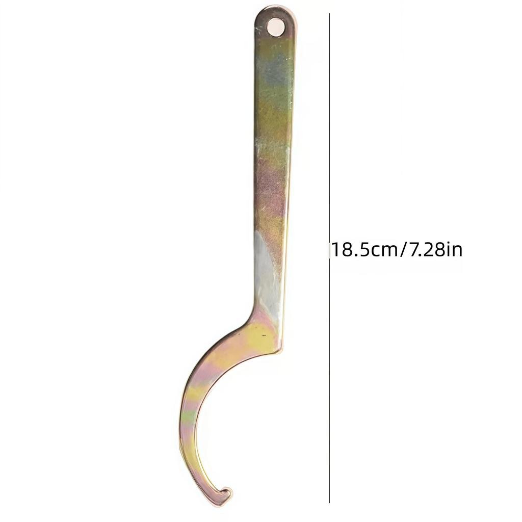 Upgraded Motorcycle Shock Adjustment Spanner Wrench, Heavy Duty Spring Adjuster Tool, Rust-Proof High Strength Steel, Universal Fit