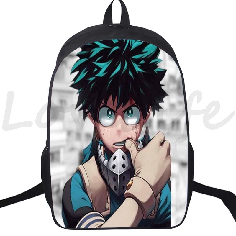 Anime Backpack My Hero Academia School Bags for Boys Girls Boku No Hero Academia Bagpack Teens Travel Bag Rucksack Kids Mochila