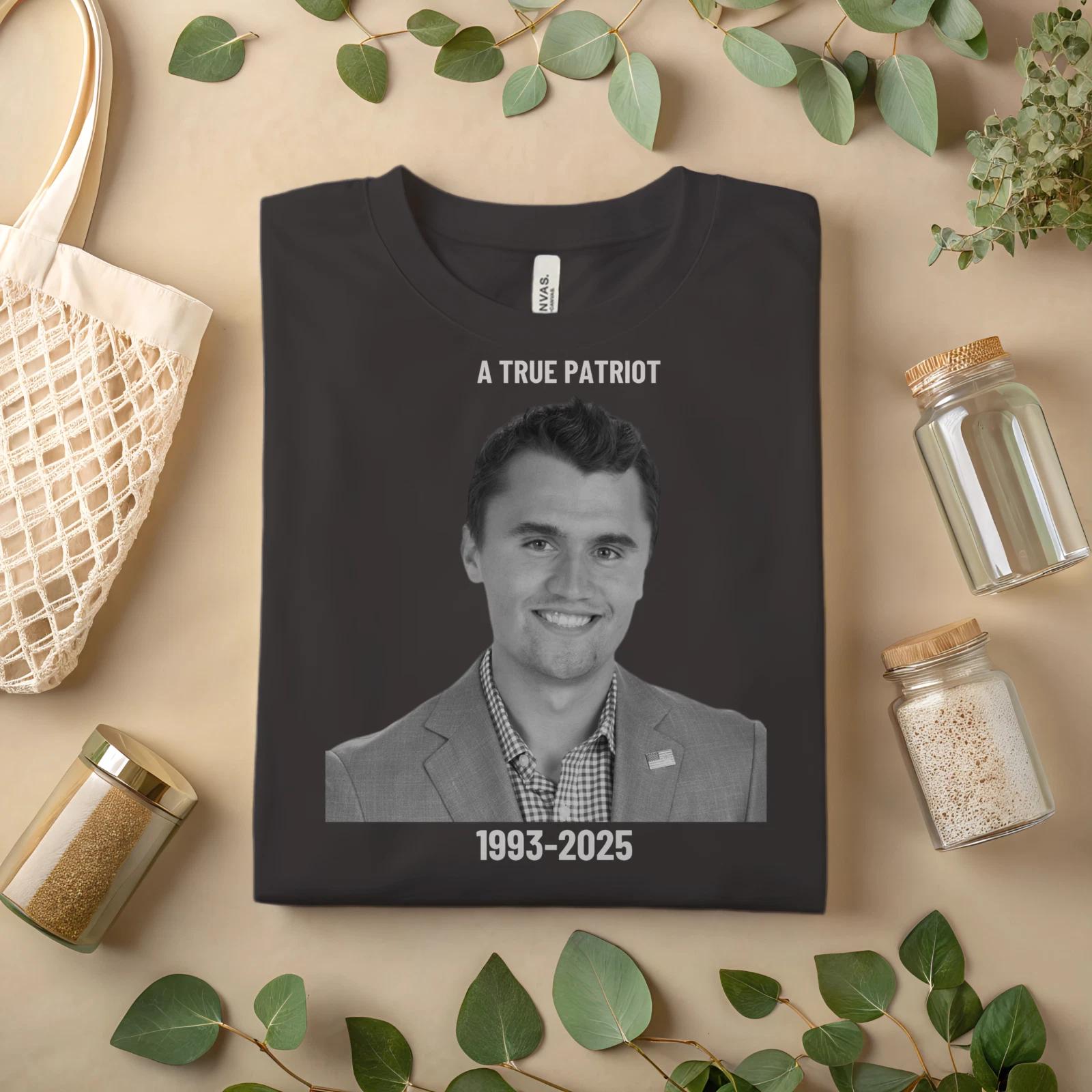 CHARLIE KIRK A True Patriot T-Shirt 1993-2025 M