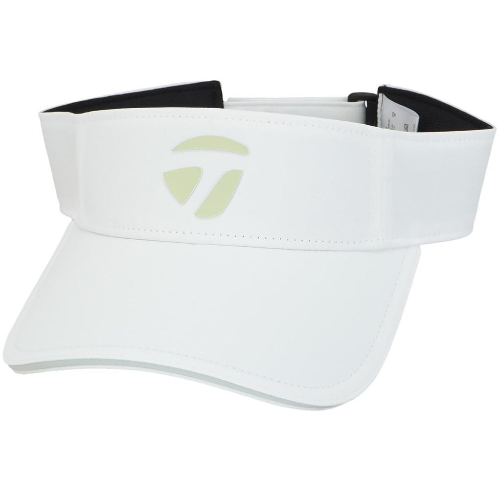 TaylorMade Men's Basic Visor, White/Cool Matcha, Size: One Size Fits Most (57-59cm), 2025SS UN555