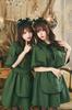 Clearstone Halloween Cosplay Western-Style Maid Mini Dress, Women's, Size M, Green