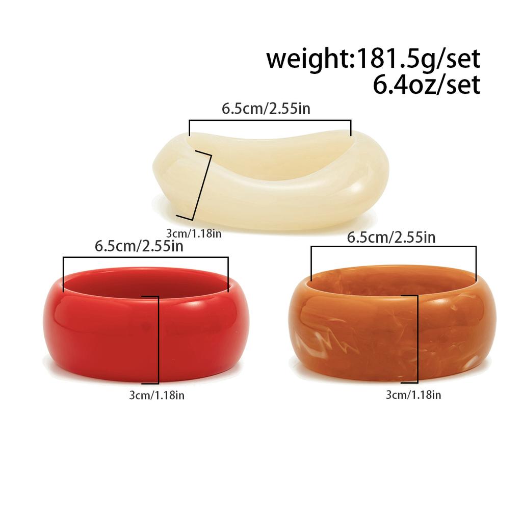 KunJoe Bohomia Acrylic Statement Irregular Geometric Chunky Bangles Women Resin Colorful Exaggerated Charm Bracelet Jewelry Gift