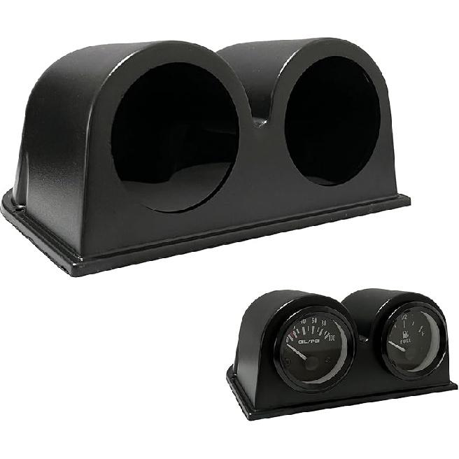 Black Universal 2" 52mm Single 1 Hole Dash Gauge Console Dashboard Pod Holder