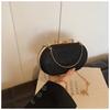 2025 new temperament fashion design single shoulder crossbody foreign style solid color retro chain portable texture crossbody bag