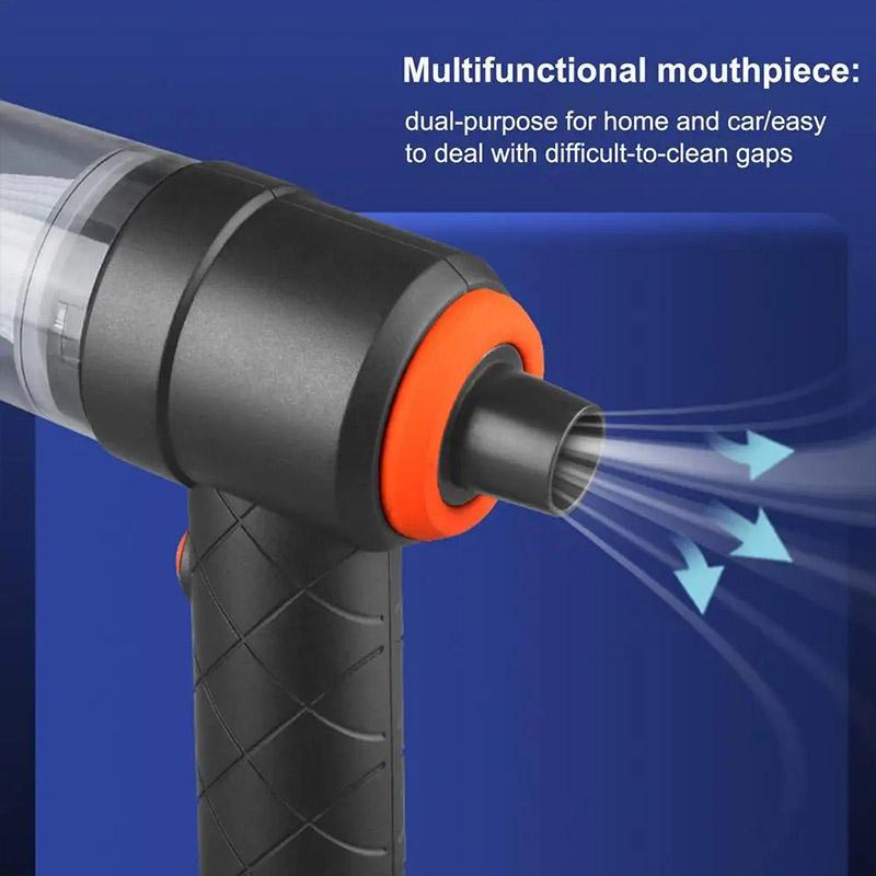 Car Mounted Wireless Vacuum Cleaner, High-power and Multifunctional Blow Dryer, Suction and Blowing Multi-purpose Pet Hair Clean