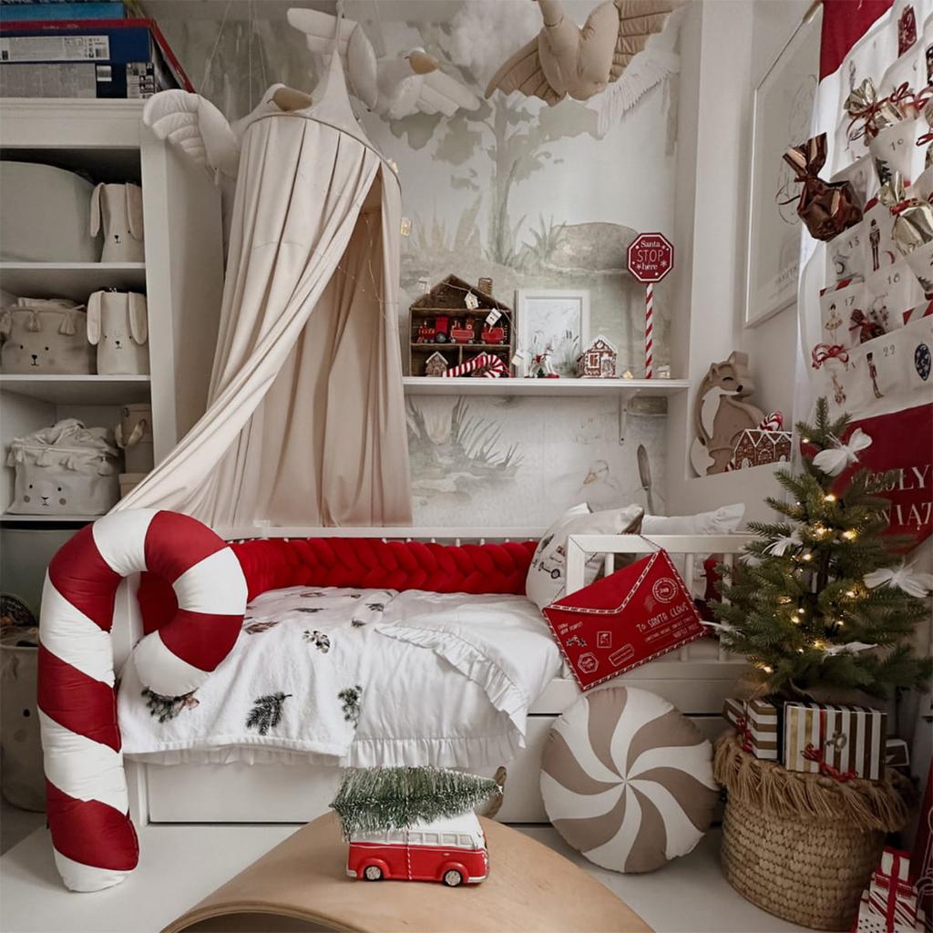 XMAS pillow pattern XM16 | Red candy cane XXL