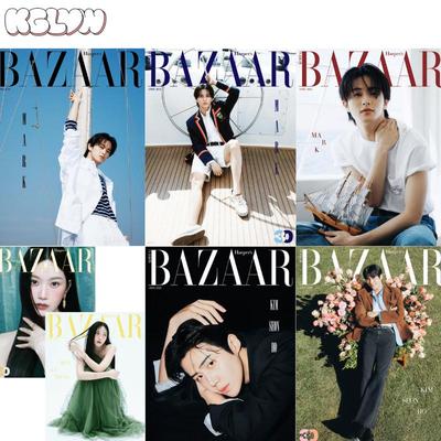 Bazaar Korea Typ A-F 2026.4 (Abdeckung: Mark, Moon Ga-young, Kim Seon-ho)