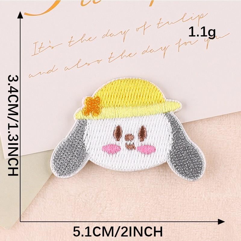 Original embroidery sticker embroidery label clothing accessories cute cartoon animal avatar badge handmade DIY patch cloth sticker