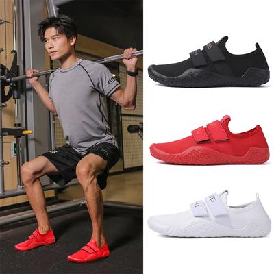 Scarpe sportive casual da uomo Scarpe da squat per fitness a caduta zero Trazione dura per squat Esercizio professionale per interni Sollevamento pesi Yoga Palestra