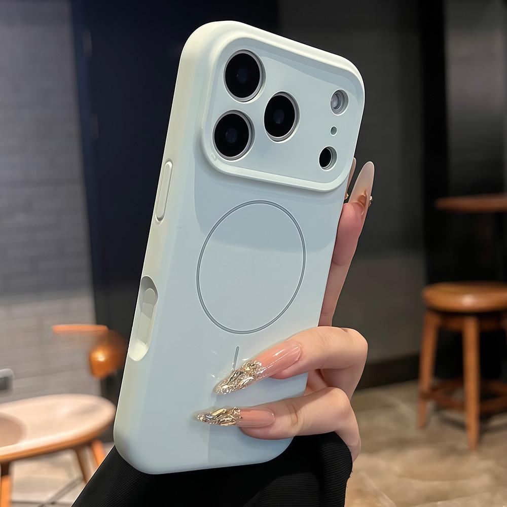 Řemínek na zápěstí z tekutého silikonu pro Magsafe Měkké pouzdro z tekutého silikonu pro iPhone Air 16 Plus 15 14 13 12 17 Pro Max Magnetický kryt