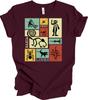 Nazca Lines Peru Geoglyphs Retro T-Shirt Peruvian Condor Monkey Astronaut Art
