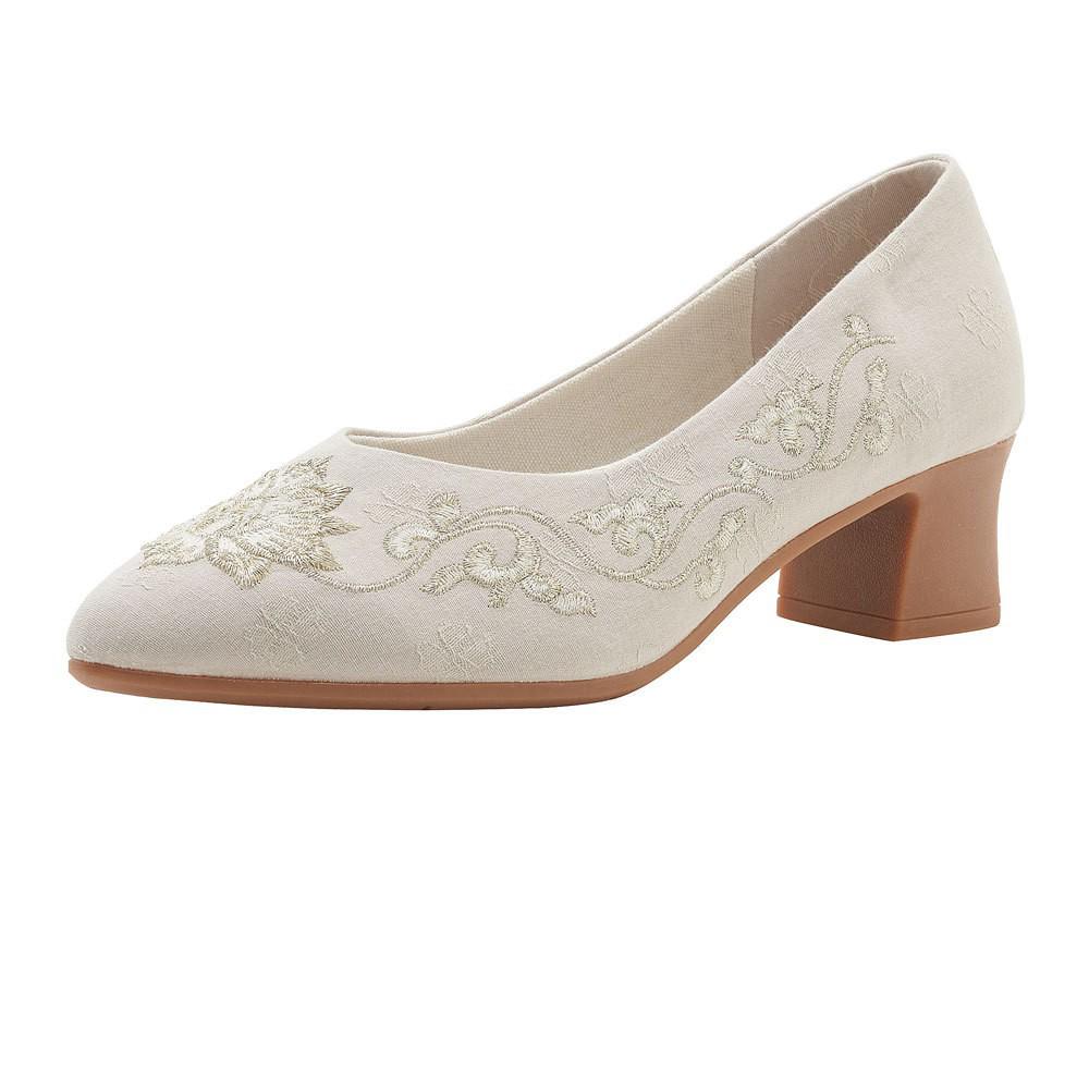 Lvtixin Women's Retro Embroidered Chunky Heel Shoes for Hanfu