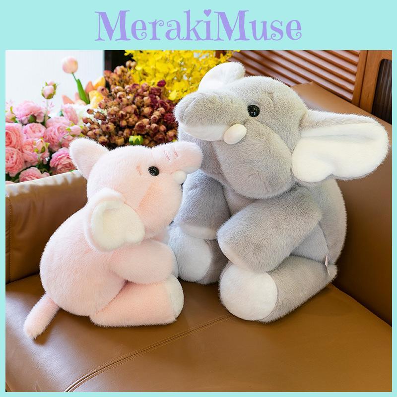 Elephant Cartoon Cute Plush Toy Doll Girls Kids Bedtime Companion Holiday Gift