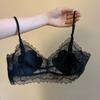 French Lace Women's Bra Summer Thin Style Small Bust Push-Up Non-Gaping Comfortable Breathable Underwear