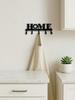 Vintage Black Metal Wall Hooks: Rustic Farmhouse Coat & Towel Organizer for Entryway, Bathroom