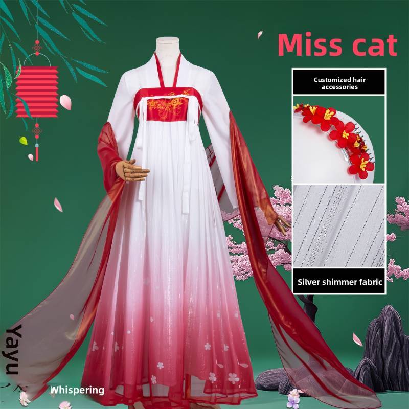 Kostium Cosplay z Kronik Aptekarza Dla Dziewczynki W Klasycznym Stylu Etnicznym Do Odgrywania Ról z Anime