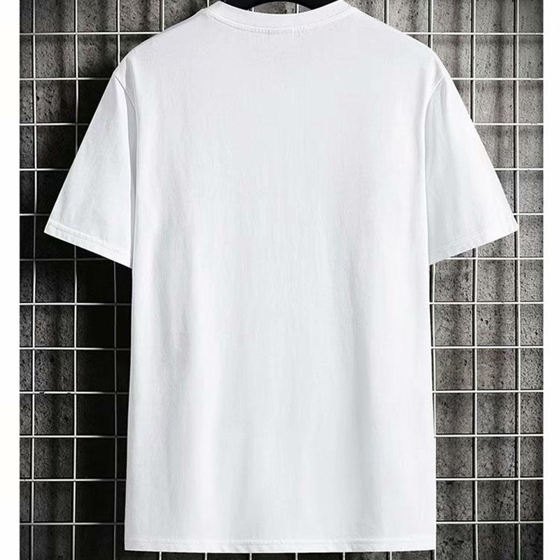 Men Chinese Style Ink Wash Painting Summer Short Sleeve Casual Street Hip Pop Style T Shirt Top