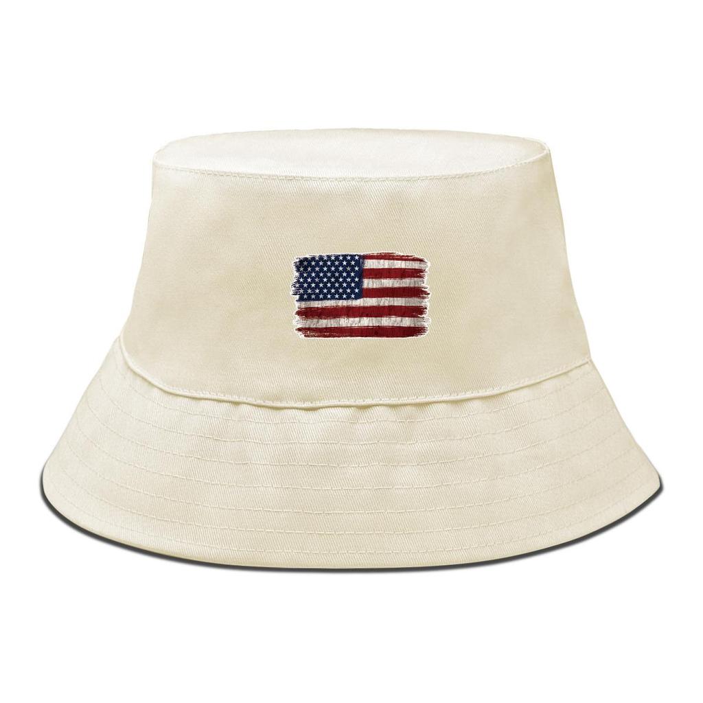 Amerika Sterne und Streifen Print Fischerhut , Patriotischer USA Flagge Fischerhut Faltbar Frühling Sonnenschutz Strandkappe